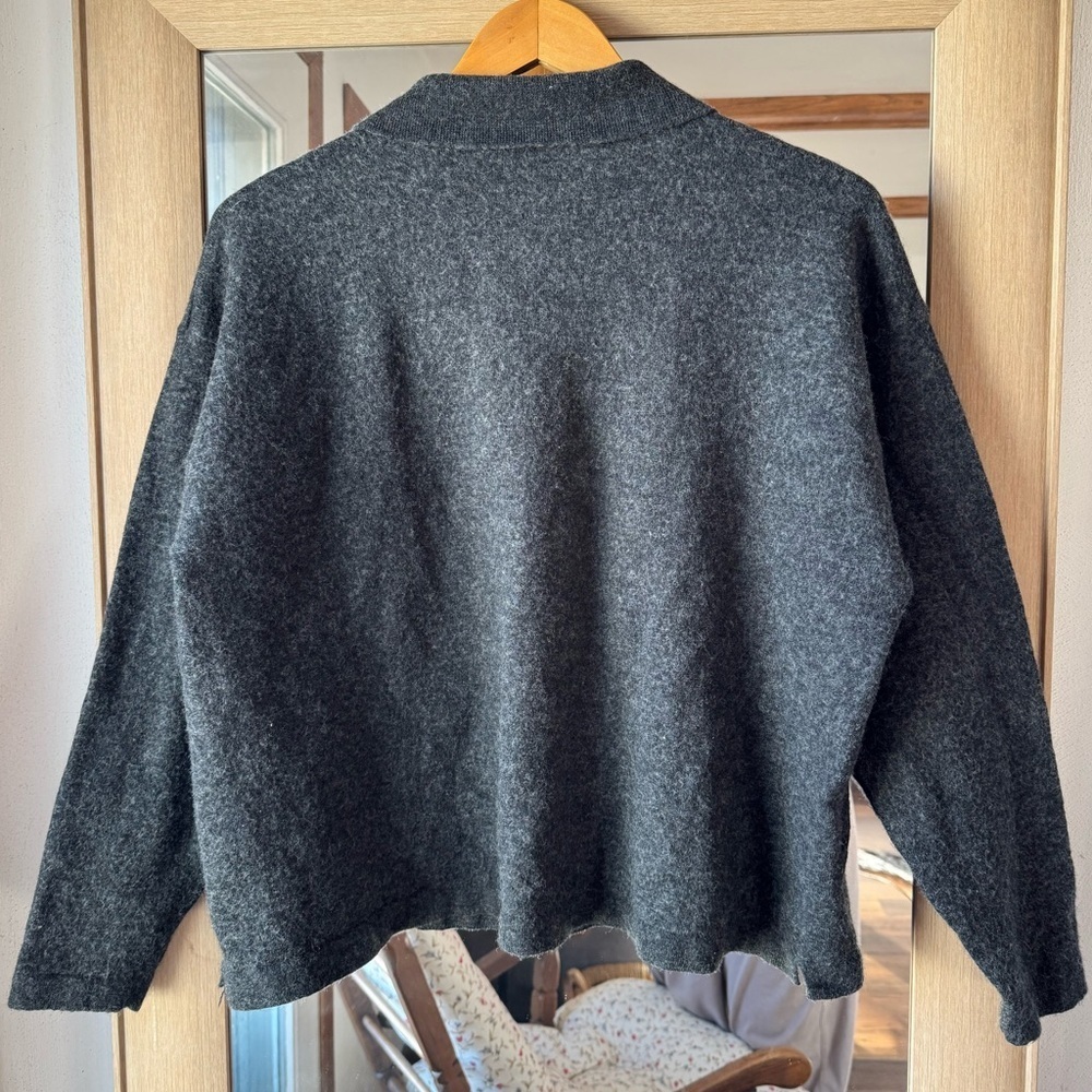 Trader Bay Collared Merino Wool blend Henley Top XL - Picture 4 of 6
